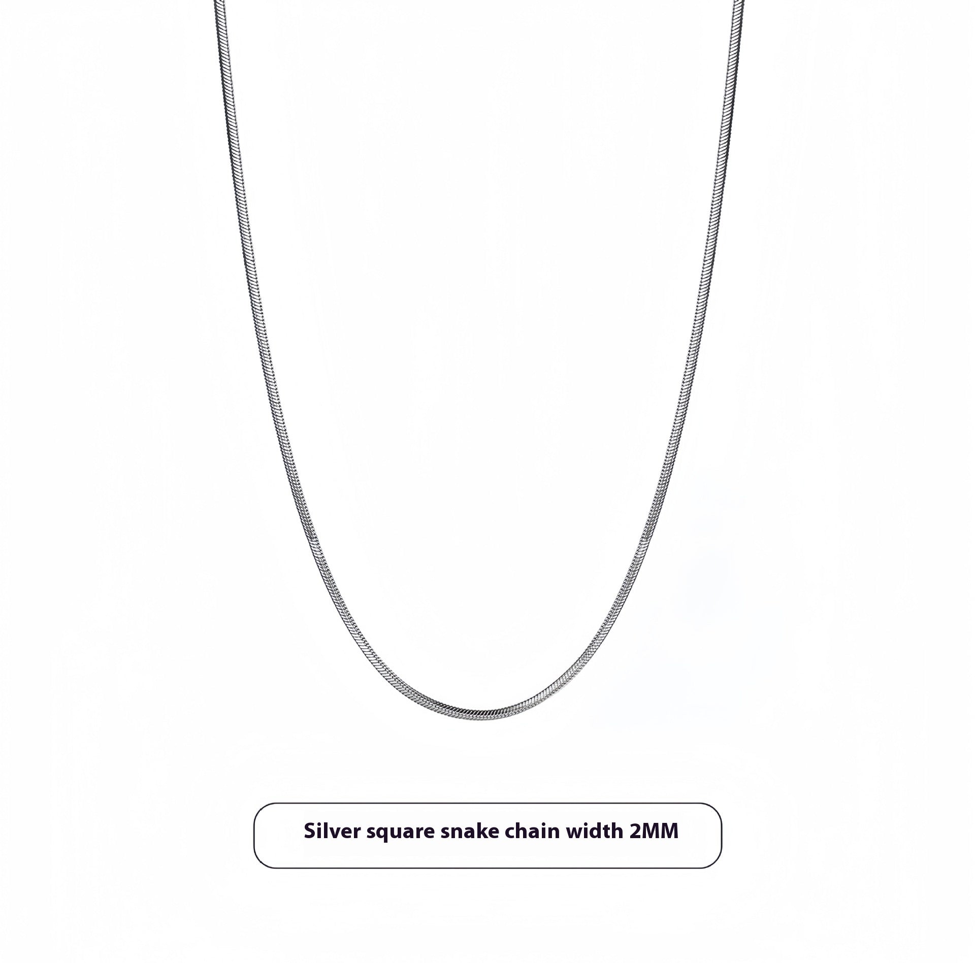 Titanium Steel Snake Chain Necklace Light Luxury Minority Sense