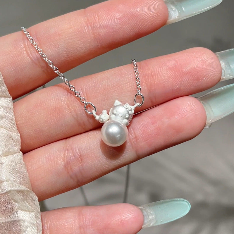 Cute Cat Pendant Cartoon Necklace