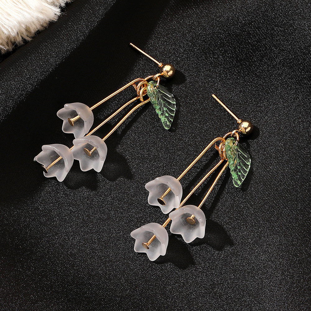 Ice Flower Tassel Earrings Long