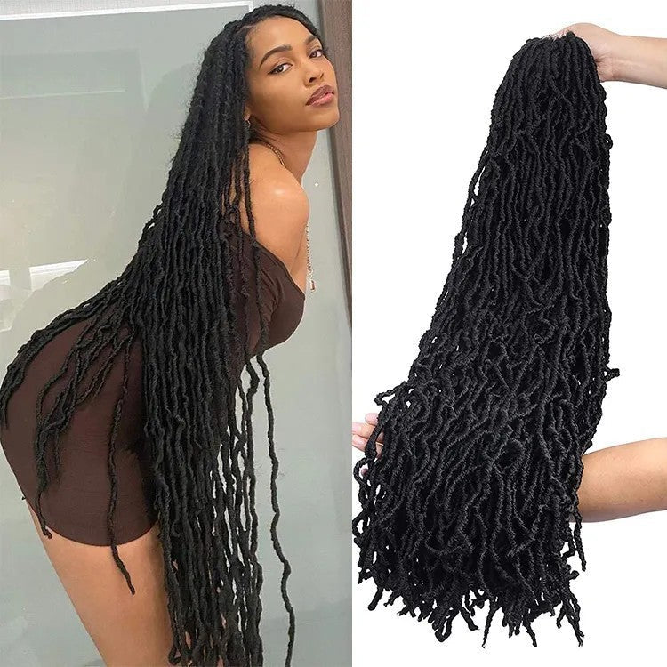 Earthworm Crochet  HUMAN HAIR Wig NuLocs Braiding Hair Dreadlocks